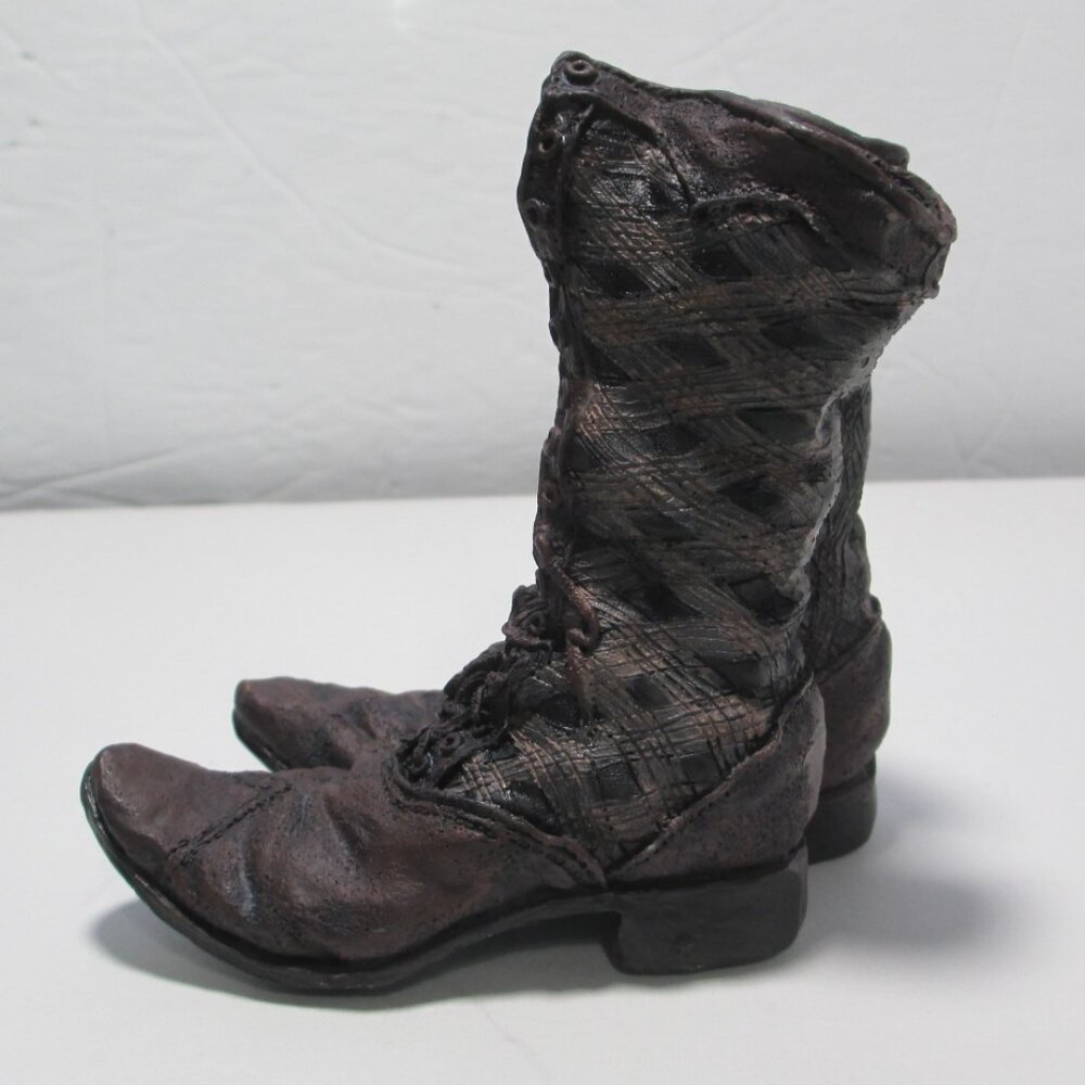 1999 Popular Imports Resin Victorian Boots Figurine Vintage
